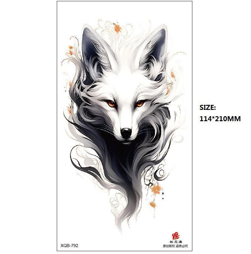 Набор наклеек для татуировки «Бабочка Роза Цветок» из серии «Эмми Блэк» на водную бумагу