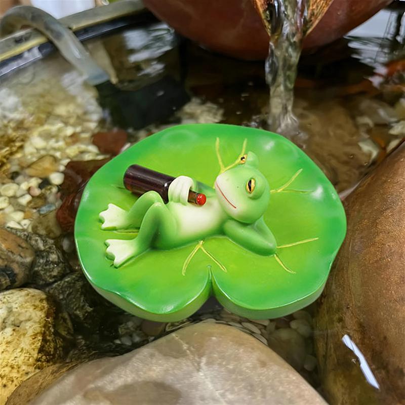 Смоляные лягушки | Смоляные статуэтки лягушек для сада, Милые реалистичные украшения, Легкий дизайн для книжной полки, сада, улицы