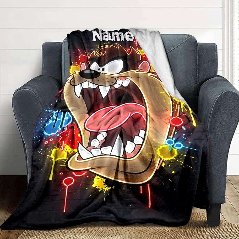 Custom Name Tom Jerry Adventure Party Blanket For Couch Bed Plush Cozy Fuzzy Blanket Super Soft Warm Blankets For Fall And Winter 0916102