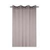 Voilage - Mona - 135 X 260 Cm - 100% Polyester - Couleur Taupe - Œillets Métalliques