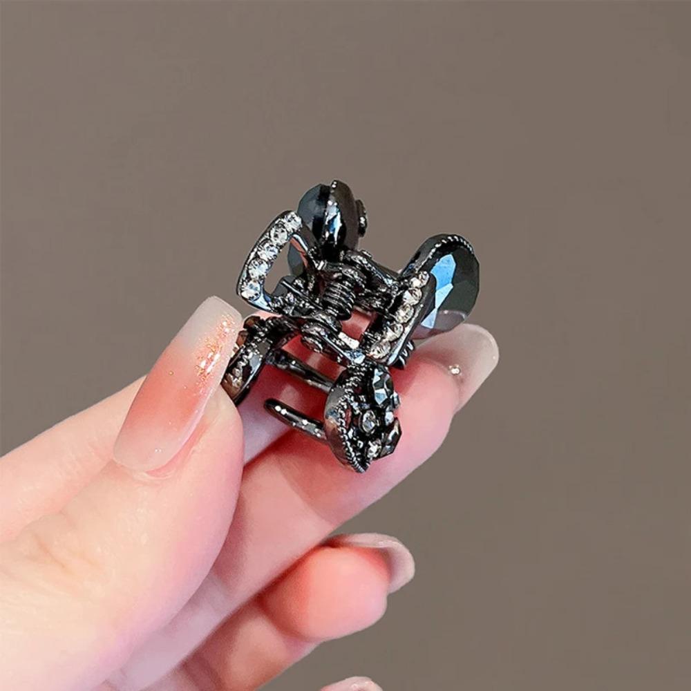Crystal Bow Mini Hair Claw Clip Alloy Rhinestone Claw Clip 2024 Hairpin  Girl Birthday Gift