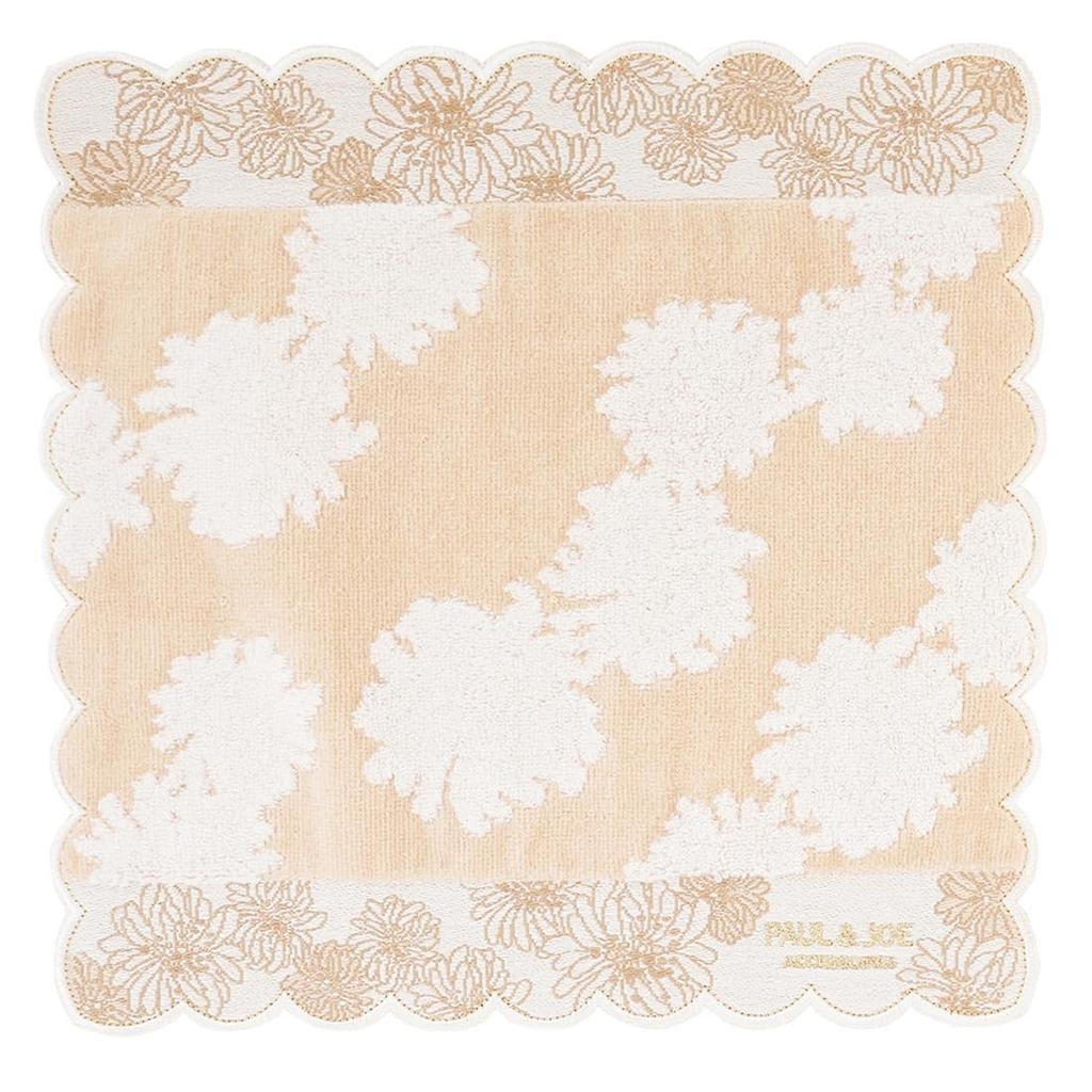 Paul Joe Большой носовой платок с вышивкой в виде скаляра и хризантемы Полотенце для рук 28 см Paul Joe АКСЕССУАРЫ И (бежевый) [100% хлопок] Для женщин Прибл.