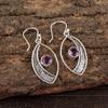 Amethyst Gemstone 925 Sterling Silver Jewelry Handmade Women Gift Earrings 1.60" EE-61-5