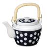 Чайник из фаянса в горошек 8 Фаянсовый чайник Нет. [1500 куб.см]