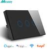 Melery Настенный выключатель Wi-Fi Smart Life Tuya Light Interruptor Стеклянная сенсорная панель Беспроводной голосовой пульт дистанционного управления от Alexa Google Home