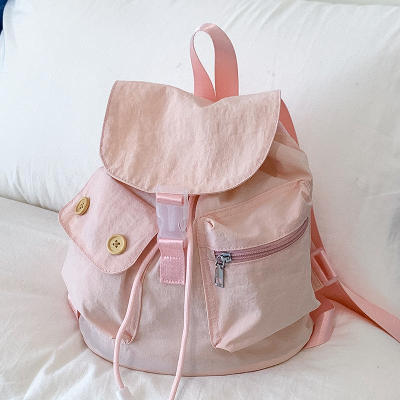 Student class cloth backpack women's 2025 summer new fashion casual small backpack Korean version high value shoulder bag