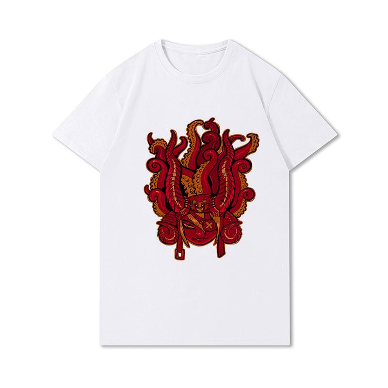 Мужские футболки с аниме в стиле ретро, забавная футболка с рисунком Y2k, мягкая футболка унисекс из 100% хлопка, мужские топы