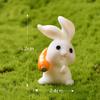 Милая фигурка кролика-морковки, пасхальное рождественское украшение для дома, миниатюрный садовый торт, аксессуары, современная фигурка, подарок
