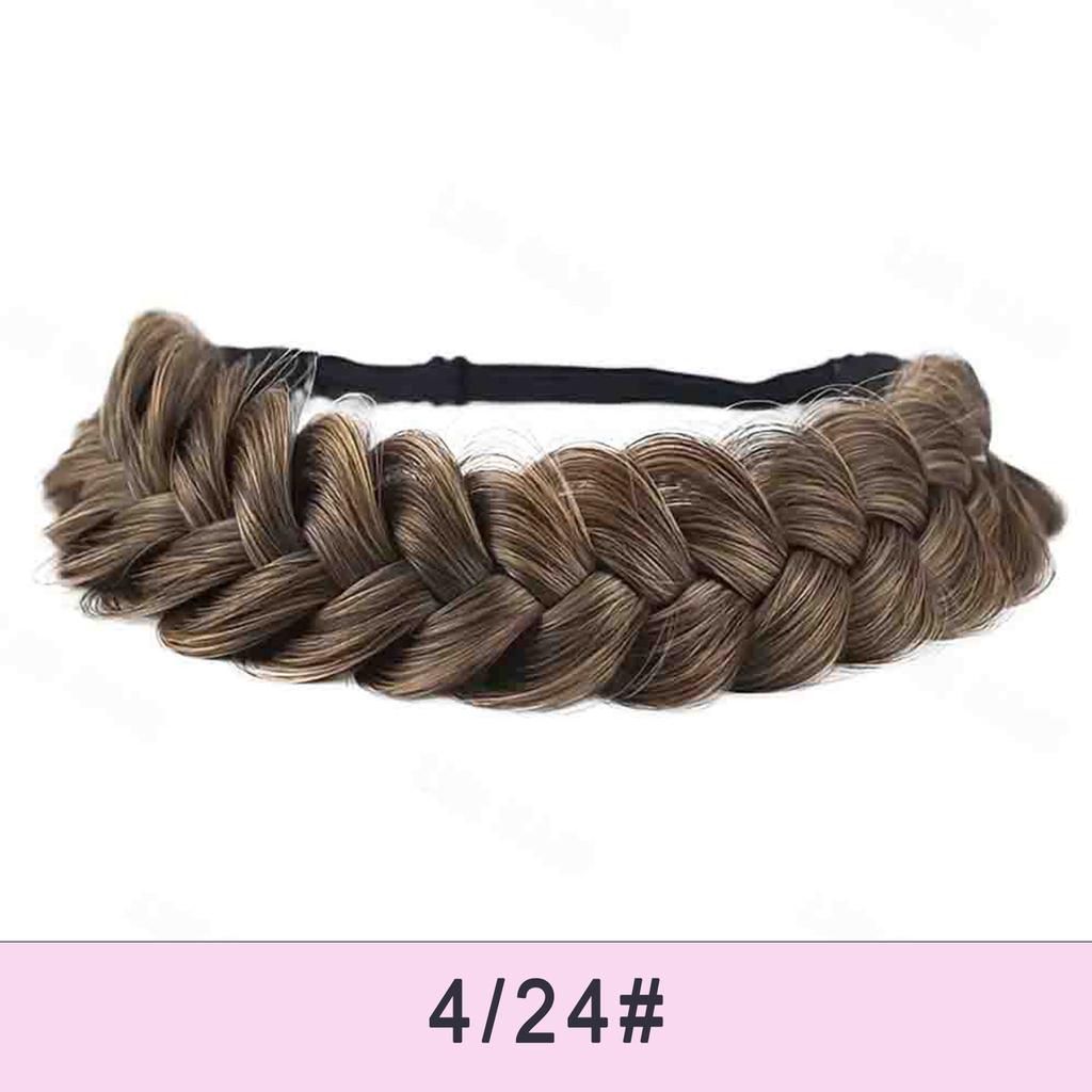 MISS WIG Регулируемая плетеная повязка на голову ручной работы - высокотемпературный головной убор из натурального волокна для женщин