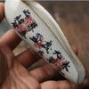 1PC  Vintage Chinese Calligraphy Tea Spoon Pottery Cha Ze Tea Set Accessories Tea Ceremony Tea Scoops