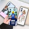 Dad Mom Baby Girl Family Phone Case For OnePlus 10 9 RT R 8 7 6 T Pro 5G Nord 2 N10 N100 CE CE2 N20 N200 Black Cover