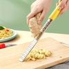 Терка для сыра из нержавеющей стали для кухни - профессиональная нержавеющая металлическая терка для лимона с эргономичной ручкой - ручная плоская терка для сыра