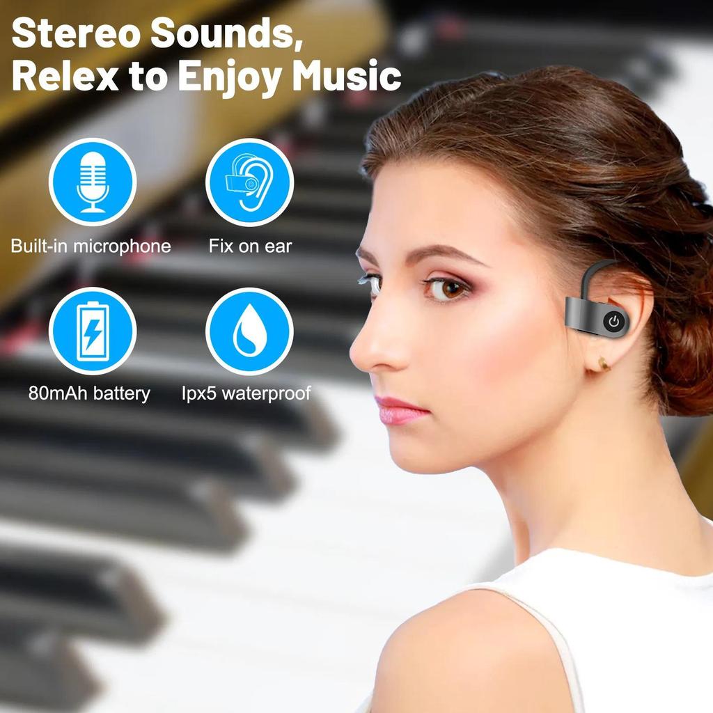 AKZ-S16 Беспроводные Bluetooth-наушники-вкладыши с двойным ухом 5.3 Стерео.
