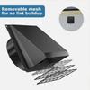 4 Inch Dryer Vent Cover Outside with Removable Mesh, Wall Mount Extractor Vent with Rubber Cushioned Non-Return Flap