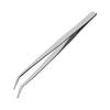ANEX Stainless Steel Tweezers, Soft Type, Curved Tip, 150mm, No. 130