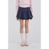 Goxo Denim Two Layer Skirt Metal Heart