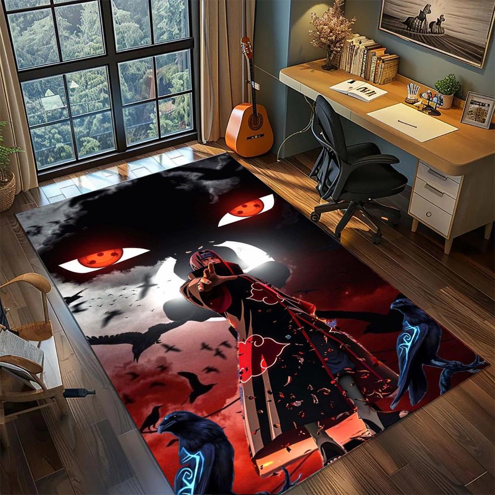 Itachi Uchiha Non Slip Decorative Rug Carpet, Washable Large Area Floor Mat Gamer Room Bedroom Home.-TING