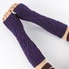 Fashion Elastic Soft Thick Warm Fingerless  Mittens Long Knitted Gloves Arm Warmers