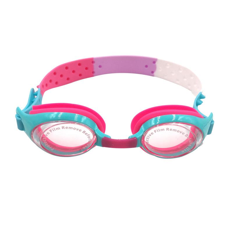 Children's swimming goggles, waterproof and anti-fog silicone swimming goggles, swimming goggles for girls, swimming equipment and supplies