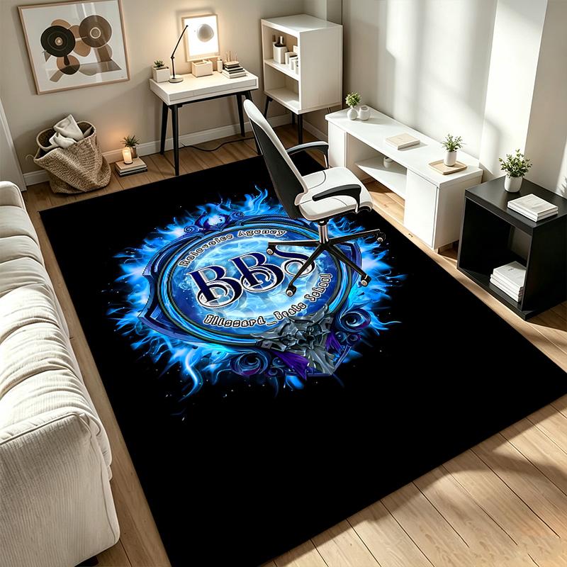 BBS A rug suitable for office chair areas living rooms and computer desks perfect for home offices and an ideal holiday gift