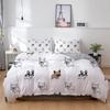 Bulldog Bedding Set Children'S Cartoon Puppy Three-Piece 3D Digital Printing
