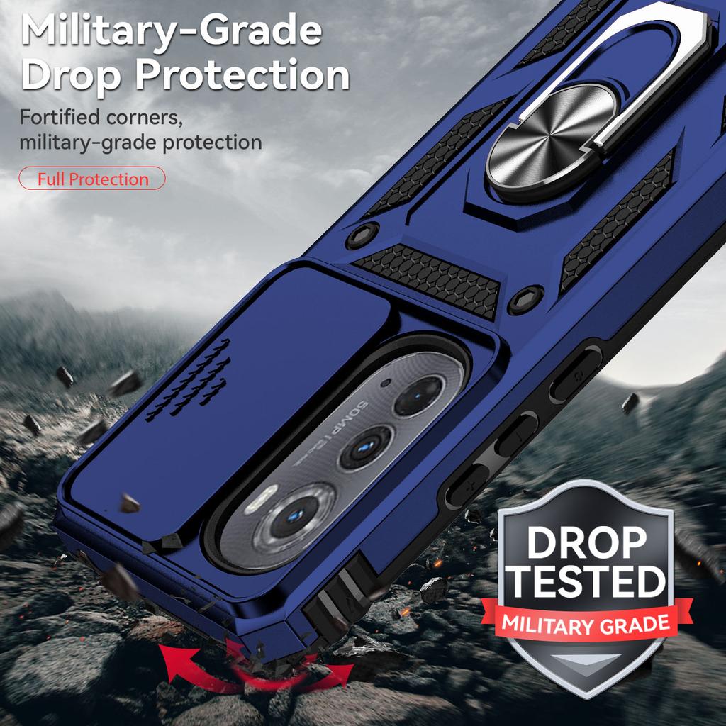 Чехол для Moto Edge 2022, раздвижная крышка с кольцевой подставкой, защитный чехол для камеры Motorola Moto Edge Gen 3 Gen3 Funda Moto Edge 2022