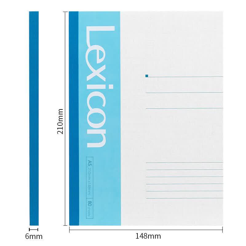 Deli 7654 A5 Wireless Bound Notebook, 80 Sheets