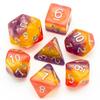 Cusdie Многослойный набор кубиков для D&D, смола, блестки, 7 шт. D4-D20, разноцветный полиэдральный набор кубиков для настольных ролевых игр D&D