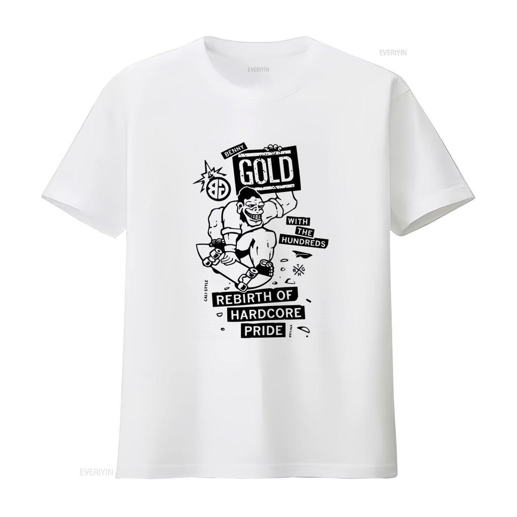 The Hundreds Benny Gold T Shirt Gorilla Biscuits Bold Hardcore Pride Rebirth of SxE NYHC Streetwear vintage Washed streetwear