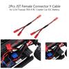 High-performance ESC Battery JST Female Connector Y Cable for 1/10 RC Crawler Car -TRX4 Lightweight 13.7cm/5.39-inch