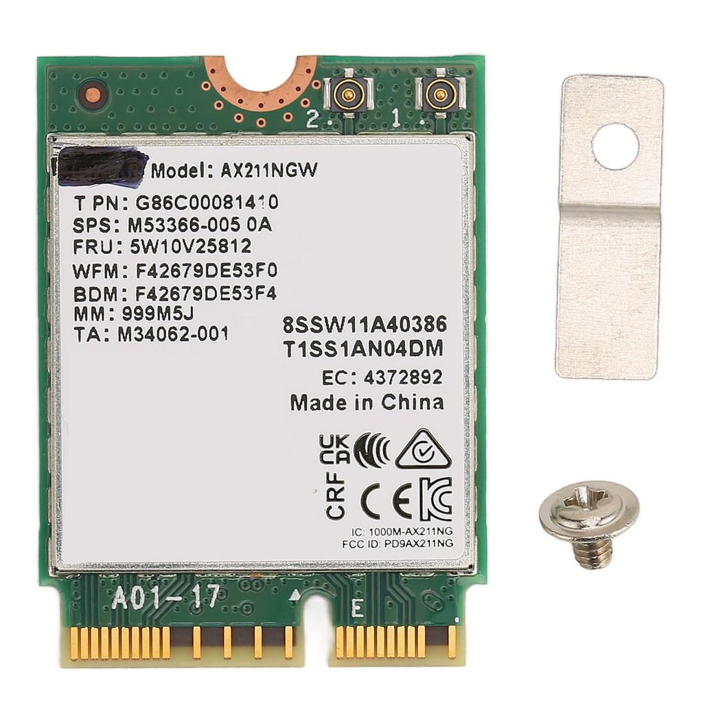 Сетевая карта M.2 AX211NGW M.2 KEY E CNVio 2, трехчастотный беспроводной WiFi-адаптер 802.11ac BT5.2