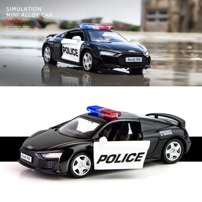 Police Car Series Volkswagen Mercedes Benz Dodge Lamborghini McLaren Ford Chevrolet Corvette Diecasts & Toy Vehicles RMZ City 1:36 Alloy Model