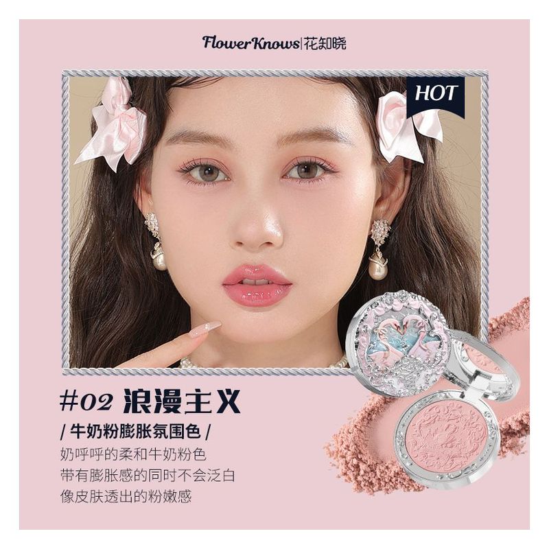 Flower Knows - Бархатный румяна Swan Ballet - #02 Романтизм