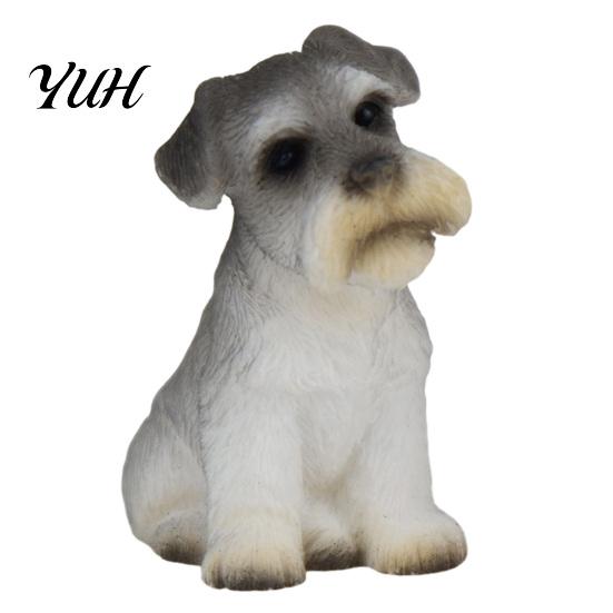 Mini Fairy Garden Accessories Cute Puppy Figurine, Resin Ornament for Desk And Car Decor, Animal Desktop Toys Realistic Dog Figurines, Miniature