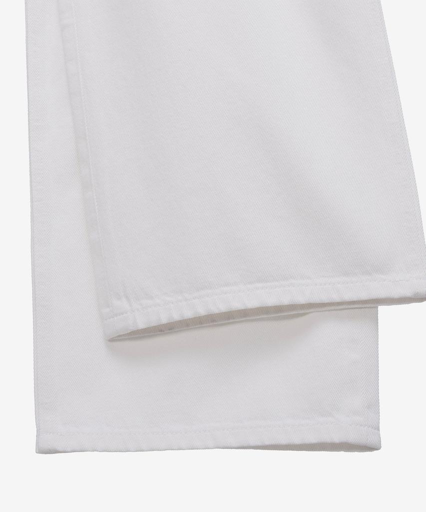 MINDBRIDGE [Couture] 9Oz Wide One-Pleat White Denim Pants