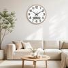 with Calendar Round Wall Clocks 10 Inch Hanging Clock Modern Digital Calendar Clock  Living Room