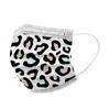 10PCS Adult Three-Layer Disposable Dust-Proof Protective Leopard Print Mask