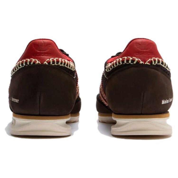 Wales Bonner x adidas SL72 Knit Коричневые Унисекс Кроссовки Темно-коричневый Колледжский-оранжевый Кремово-белый IE1664