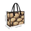 Wood Grain Pattern Tote Large Capacity Daily Commute Shoulder Handbag