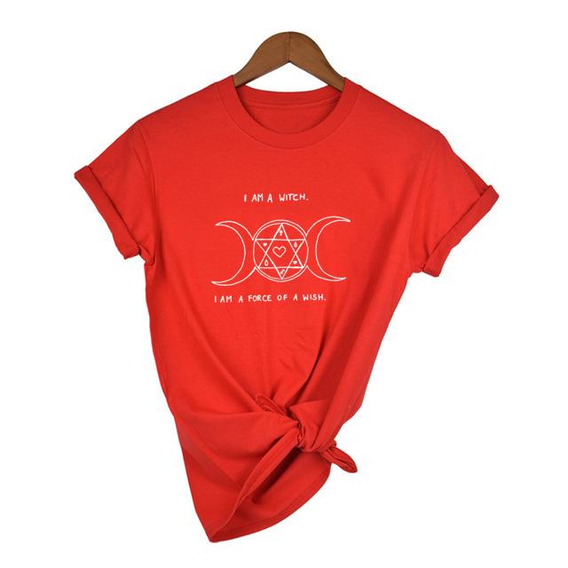 I Am A Witch I Am A Force Of A Tumblr Harajuku Punk T Shirt