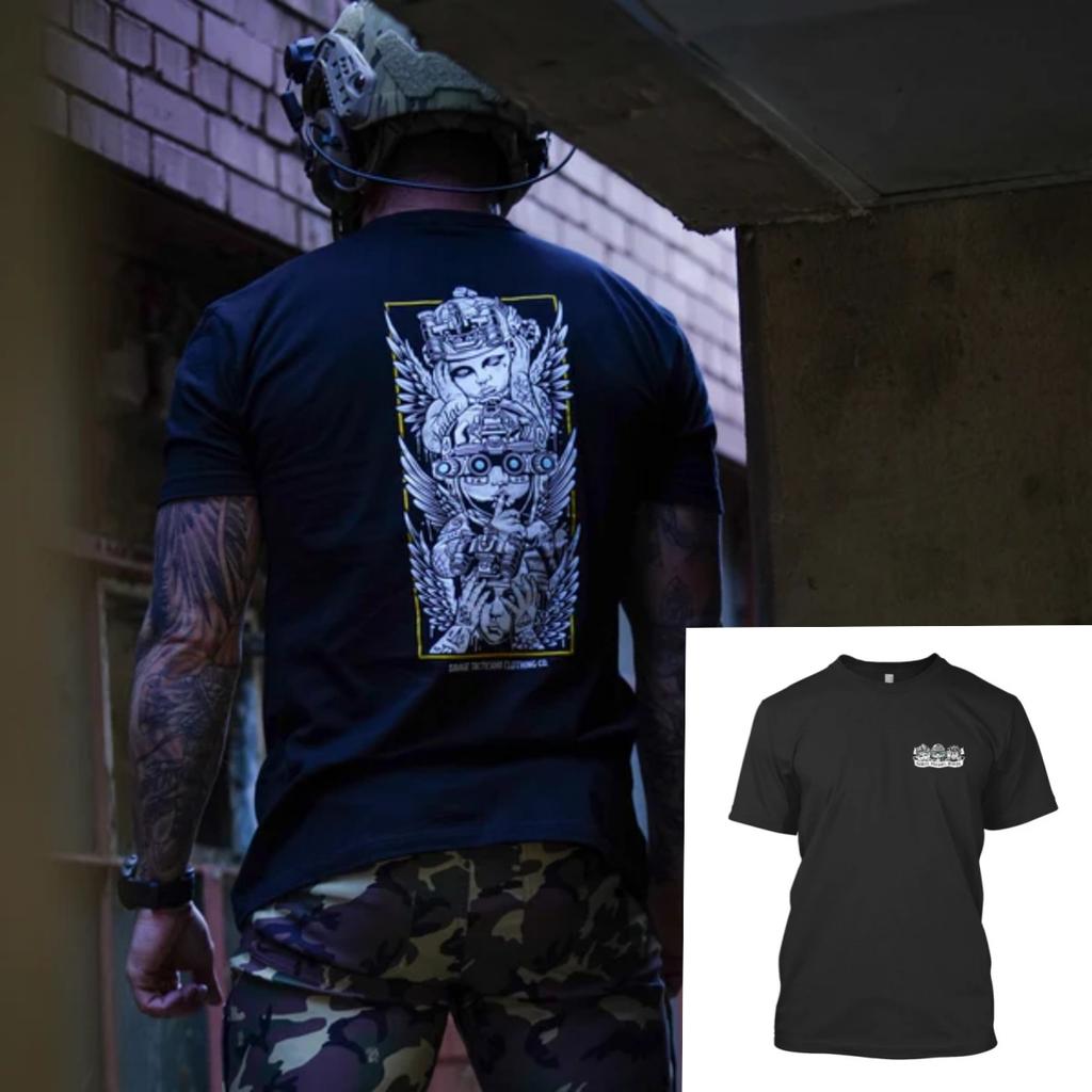 Only The Dead Savage Tacticians Military Tactics TShirt Cotton Graphic Tee Unisex Unisex Summer Streetwear