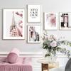 Paris Tower Peony Morocco Door Sexy Girls Wall Art Canvas Painting Nordic Posters And Prints Wall Pictures For Living Room Decor