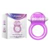 Вибрационное кольцо для удовольствия: Двойной сенсорный массажер для пениса и точки G для пар