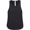 Модный спортивный повседневный тканый жилет с круглым вырезом для женщин, черный 23RCS410W001