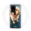 Case - Samsung - Galaxy S20 Ultra - Flexible - Black - Golden Retriever Puppy