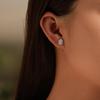 MODIAN Sparkling Moissanite Ear Studs 925 Sliver Retro Button Lab Diamond Stud Earrings For Women And Men Fine Jewelry