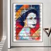 Modern Pop Canvas Art Paintings The Queen Elizabeth II Poster Vintage Book Prints Wall Art Picture Living Room Home Decoration