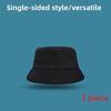 Простая шляпа рыбака однотонная и с двусторонним дизайном для повседневной носки