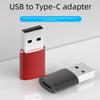 USB 3.0 Type-C Female To USB-A Male Aluminum Alloy Charging Cable Adapter