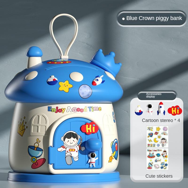 Милые детские мультяшные грибы-копилки 3D-наклейки для творческих украшений рабочего стола своими руками, защита ключей, подарки для детей